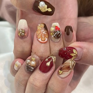 人気順｜#フレンチガーリーネイルのネイルデザイン｜ネイルブック