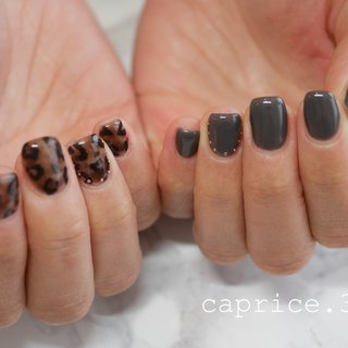 #nails #instanail #gelnails #ネイル #ジェルネイル #自宅ネイルサロン #プライベートサロン #各務原市川島 #自宅ネイル岐阜 #木曽川駅 #大人ネイル #フィルイン #1層残し #一眼レフ #ニュアンスネイル #ちぐはぐネイル #ちゅるんネイル #冬 #オールシーズン #デート #女子会 #ハンド #ワンカラー #アニマル柄 #レオパード #個性派 #ショート #スクエア #ブラウン #グレー #ブラック #ジェルネイル #お客様 #yuka #ネイルブック