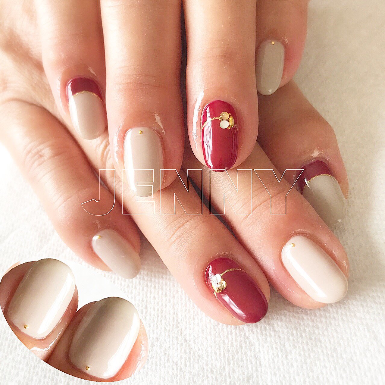 秋 冬 デート ハンド シンプル Nailroomjennyのネイルデザイン No ネイルブック