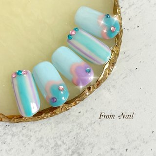 #韓国ネイル #パステルネイル
#スイーツネイル
#マカロンネイル
#パルパルーザ
#ディズニーネイル 
#イースターネイル 
#ヴァネロペ
#nailbook #nailbook_fan
#住吉ネイル#江東区ネイル#fromnail #住吉ネイルサロン#推しネイル#推しカラー#bts#straykids#RIIZE
#なにわ男子#snowman
#もやもやネイル#淡色ネイル#ちゅるんネイル#シンプルネイル#大人ネイル #オフィスネイル #大人ニュアンスネイル #ニュアンスネイル#冬ネイル#バレンタインネイル #オールシーズン #バレンタイン #イースター #ハンド #ストライプ #トロピカル #スイーツ #個性派 #韓国 #ミディアム #オーバル #ピンク #グリーン #パステル #ジェルネイル #ネイルチップ #fromnail #ネイルブック