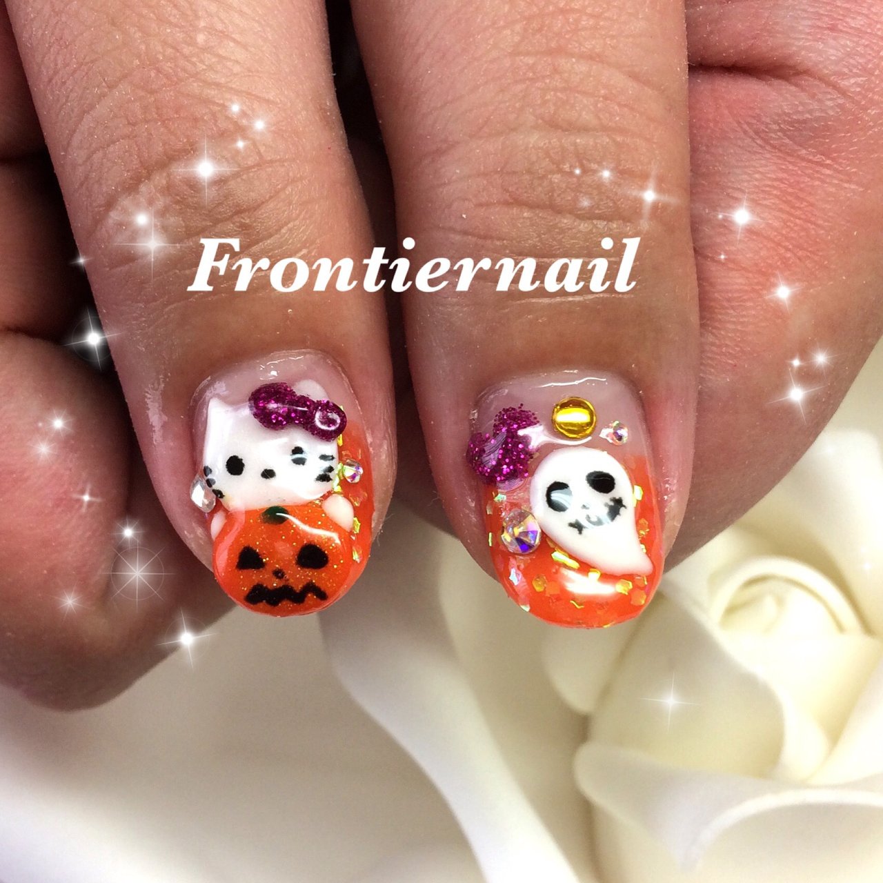 秋/オールシーズン/ハロウィン/女子会/ハンド - frontiernail
