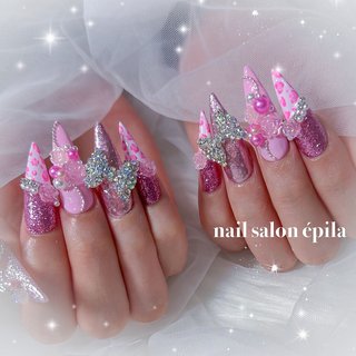 ネイル　平成女児ネイル　ギャルネイル　痛ネイル　派手ネイル　ネイルチップ 🪞Tokyo🩵ෆ〻 privatenail salon Mininail 〻ෆ