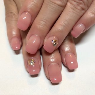 #グラデーション #短めスクエアオフ #オールシーズン #オフィス #パーティー #デート #ハンド #グラデーション #ショート #ピンク #ジェルネイル #お客様 #SUMIE #ネイルブック