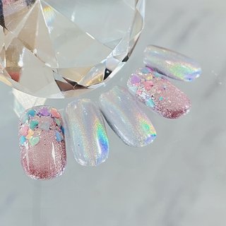ユニコーン/ピンクのネイルデザイン｜ネイルブック