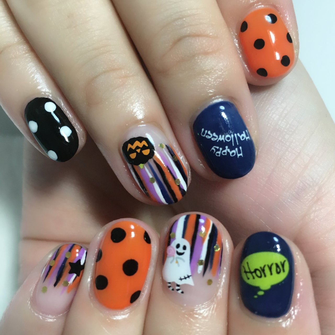 秋 ライブ ハロウィン パーティー ハンド Nail Moaniのネイルデザイン No ネイルブック