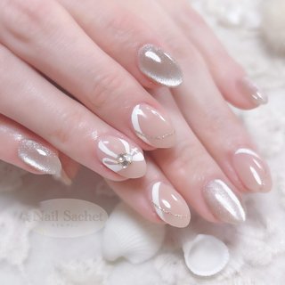 冬/クリスマス/オーロラ/ちゅるん/ワンホン - nail yukaのネイル