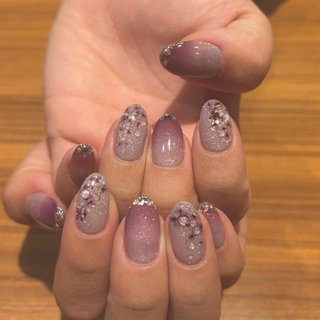 おすすめ順｜パープル(紫)/#しずくのネイルデザイン｜ネイルブック
