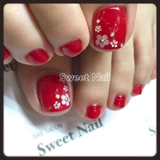 秋 オールシーズン クリスマス デート フット Sweet Nail Shimokitazawaのネイルデザイン No ネイル ブック