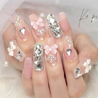 人気順｜リボン/#埋め尽くしネイルのネイルデザイン(2ページ目