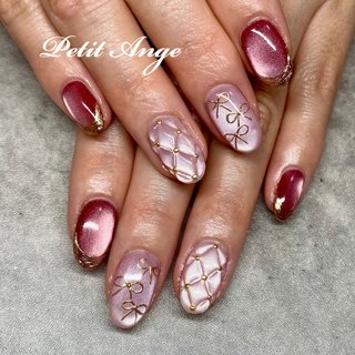 ネイルチップ オーダー マグネット キルティング ミラー エンジェル