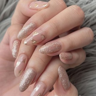 ネイル ネイルチップオーダー サイズオーダー】 ネイルチップ No.43 ボルドー ハートホロ フレンチ