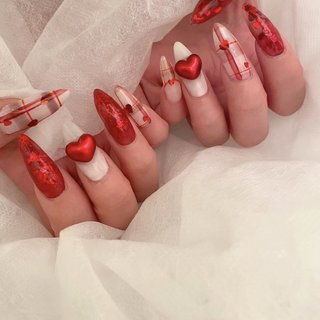 ネイルチップ オーダー ミラー フレンチ ボルドー フラッシュ リボン ハート ネイルチップ オーダー ミラー フレンチ ボルドー フラッシュ リボン