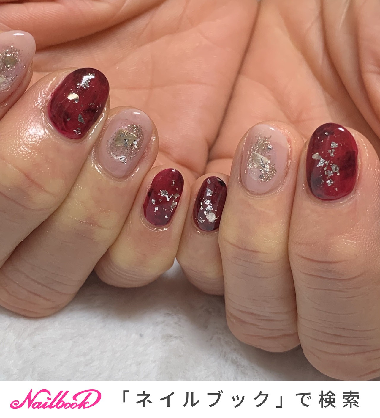 赤べっ甲のネイルデザイン｜ネイルブック