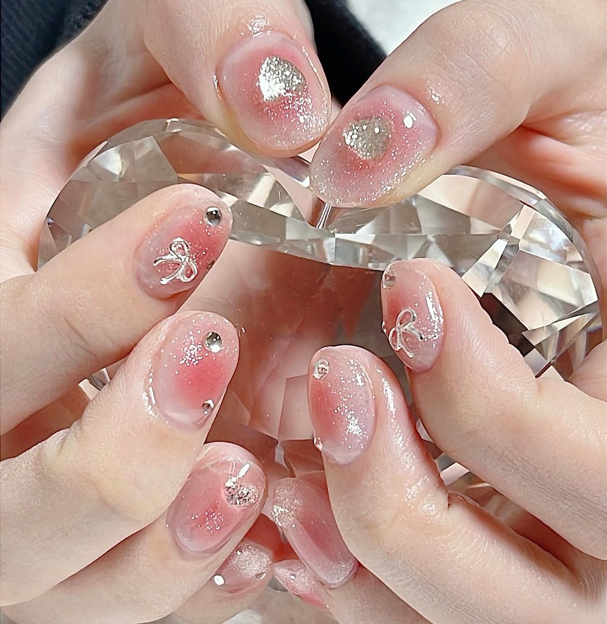 ハート/チーク/マグネット/リボン/ジェルネイル - nail salon MUNの