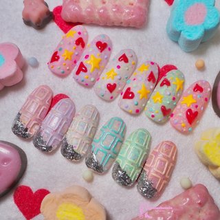〔現品〕甘々♥うさぎメイドのバレンタインネイル 平成女児 量産型 チョコ 588aadbfc106b5b59d72e61f9d5595