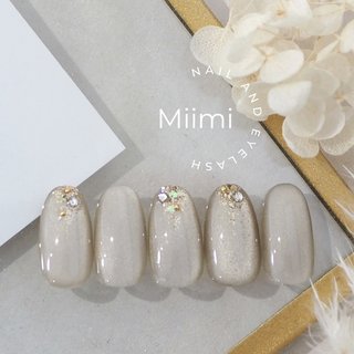 おすすめ順｜オフィス/#ベージュマグネットネイルのネイルデザイン 