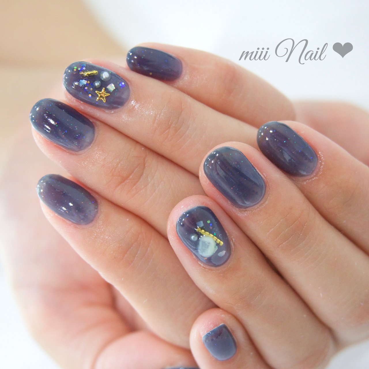 秋 冬 七夕 浴衣 ハンド Miii Nailsalonmiraのネイルデザイン No ネイルブック