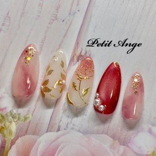 ハンド/マグネット/オーロラ/アイシング/ミディアム - cheri_nailの