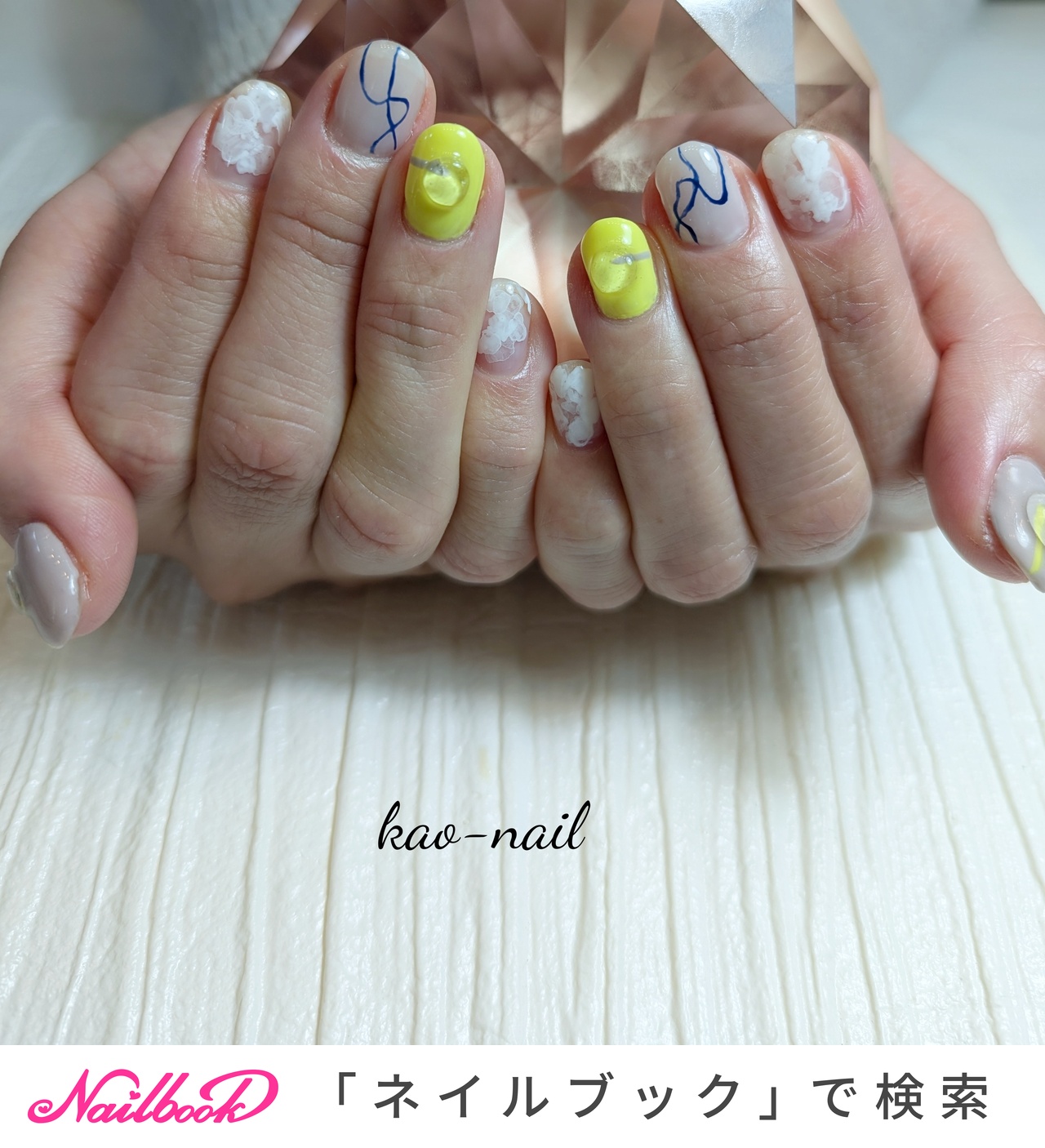 アクリル絵の具アートのネイルデザイン｜ネイルブック