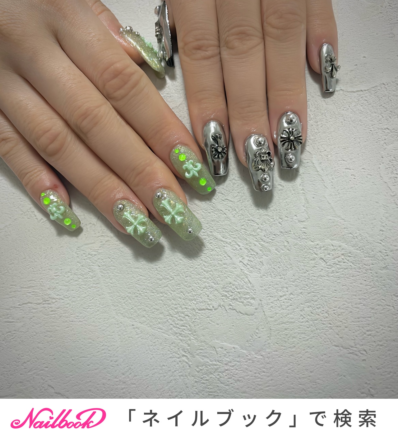 ゴールド ラメ クロムハーツネイル 10個 人気順｜ラメ/#クロムハーツネイルデザインのネイルデザイン