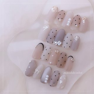 人気順｜ドット(水玉)/ワンホンネイルのネイルデザイン｜ネイルブック