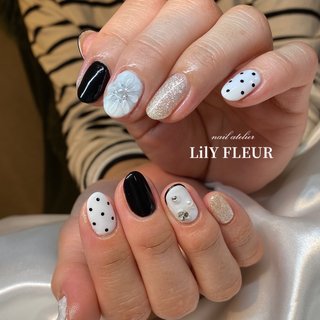 フラワー/パール/ワンホンのネイルデザイン｜ネイルブック