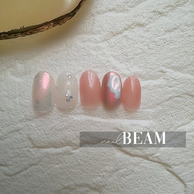 うるちゅるムーンネイル/レトロ/コンパクト/オーロラ