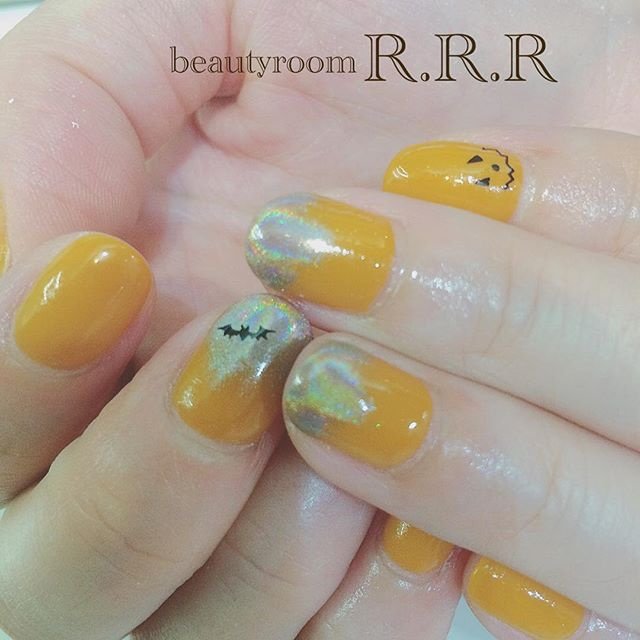 秋 ハロウィン ハンド シンプル ワンカラー Beautyroom R R Rのネイルデザイン No ネイルブック