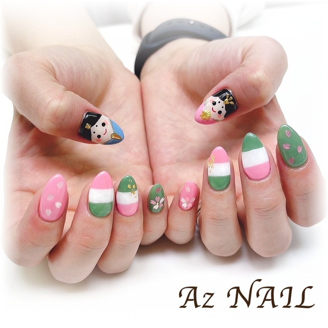 mfsix nail＊お値下げ不可ネイルパーツセット 多色 さまざまな形 春/パーティー/女子会/ハンド/痛ネイル - Az NAIL ゆき＊のネイル