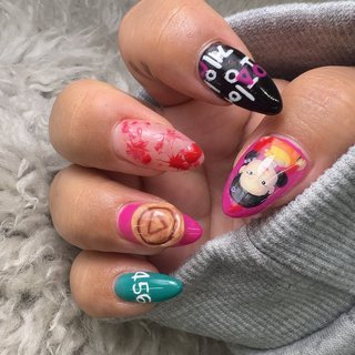 人気順｜#イカゲームネイルのネイルデザイン｜ネイルブック