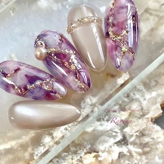 人気順｜#アメジストネイルのネイルデザイン｜ネイルブック