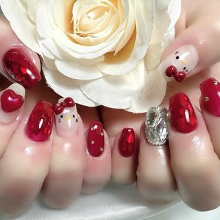 人気順｜#キティちゃんネイルのネイルデザイン(13ページ目)｜ネイルブック 