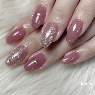 着画あり】ハンドメイド シンプルネイル リングネイル ハートネイル