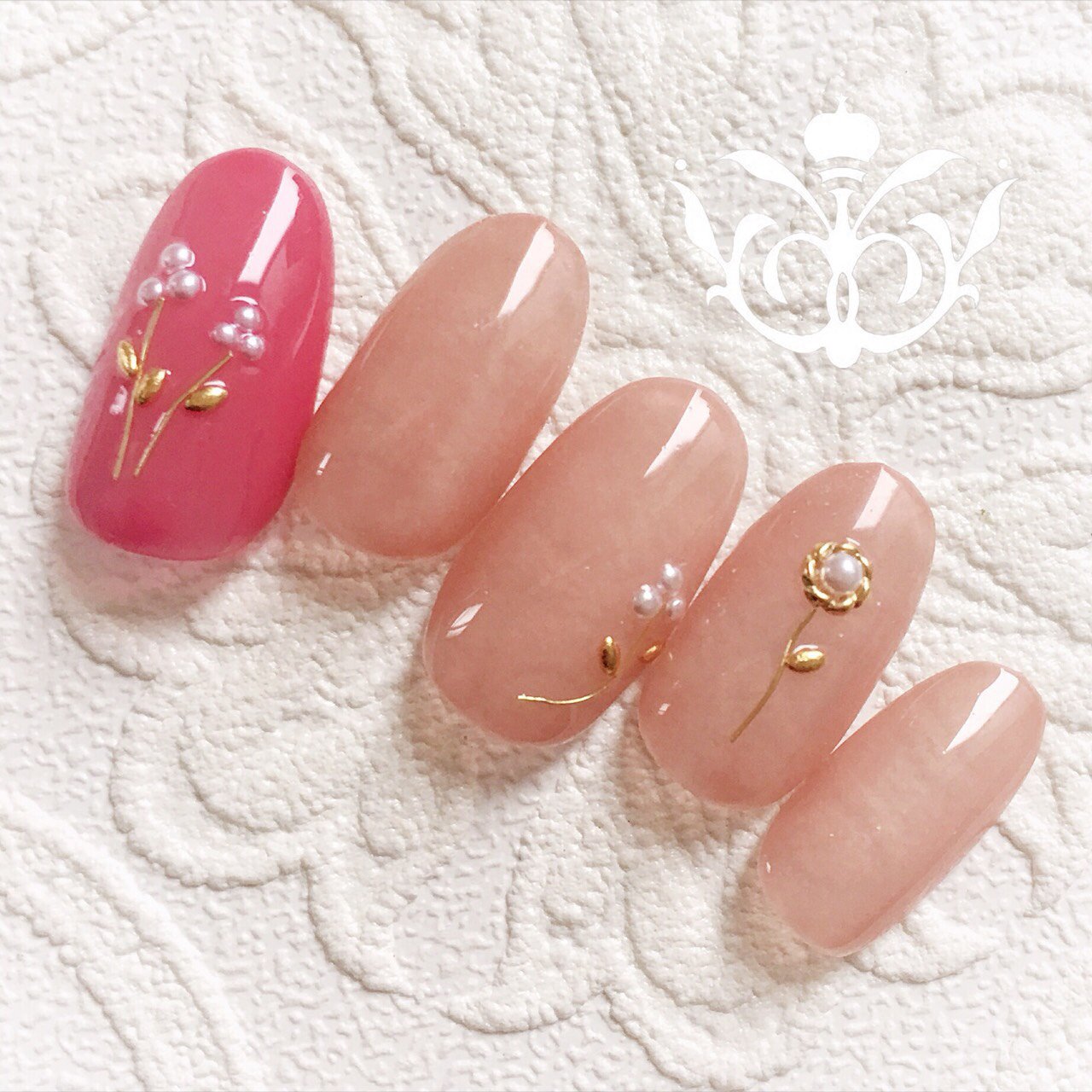 秋 オフィス ハンド ベージュ ピンク Nail Salon Lowe Tat岡山店 のネイルデザイン No ネイルブック