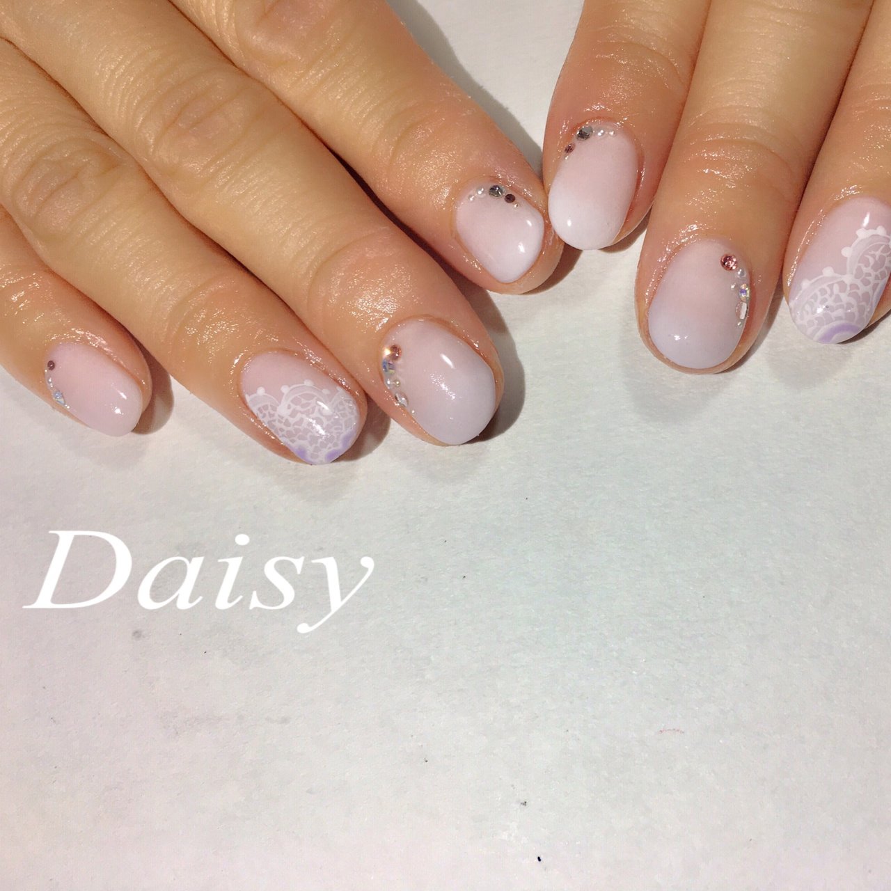 オールシーズン ブライダル ハンド レース ショート Privertnailsalondaisyのネイルデザイン No ネイル ブック