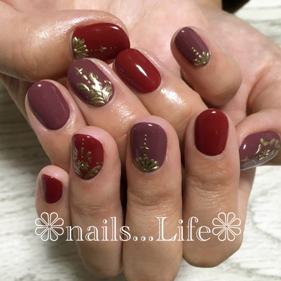 秋 冬 クリスマス パーティー ハンド Nails Life のネイルデザイン No ネイルブック