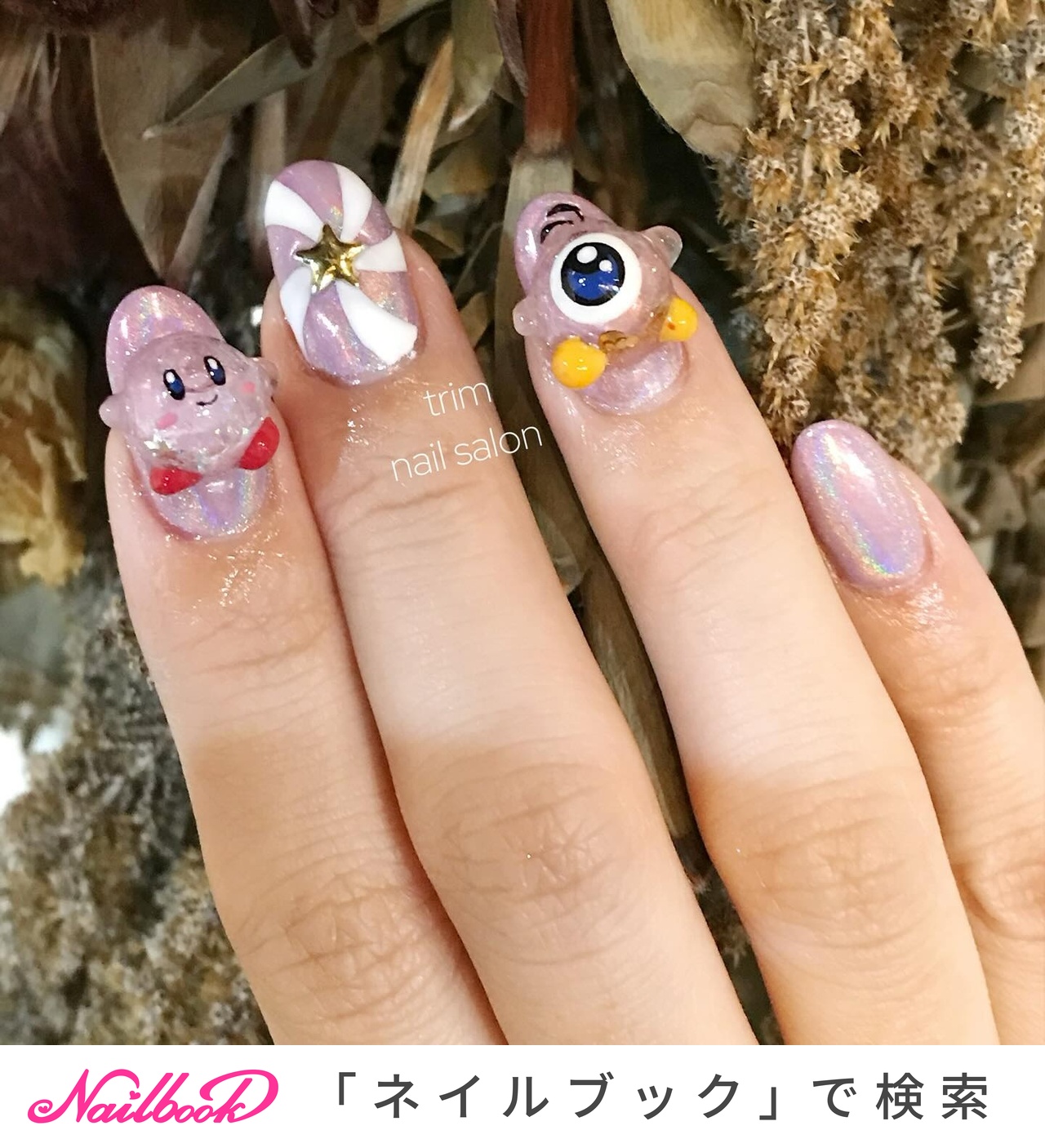 スノードームネイルのネイルデザイン｜ネイルブック