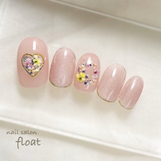おすすめ順｜ハート/＃ドライフラワーのネイルデザイン｜ネイルブック