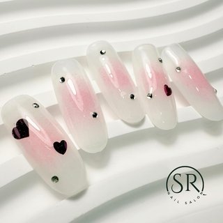 ハート/#ちゅるんネイルのネイルデザイン｜ネイルブック 