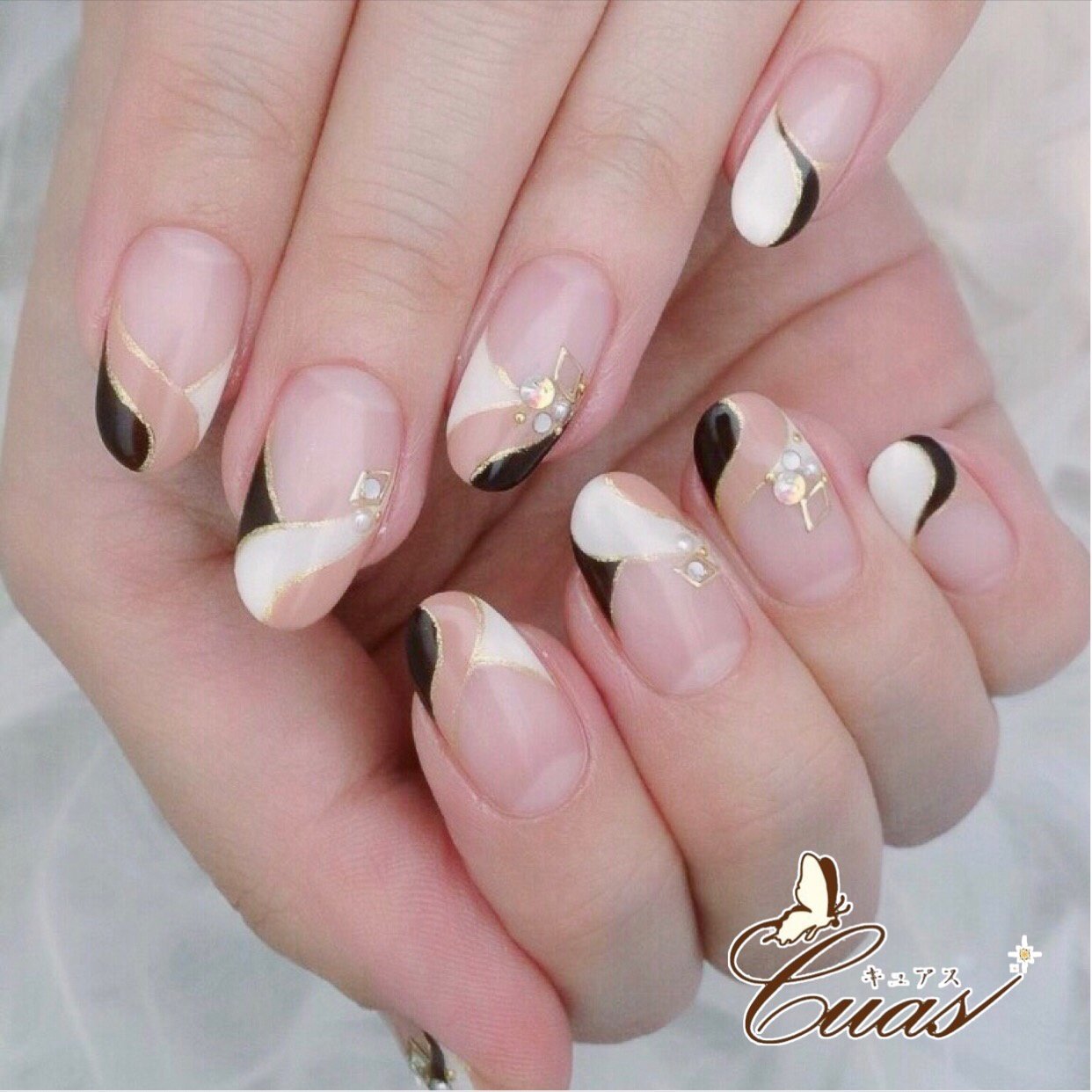 秋 バレンタイン 卒業式 オフィス ハンド Beauty Cuasのネイルデザイン No ネイルブック