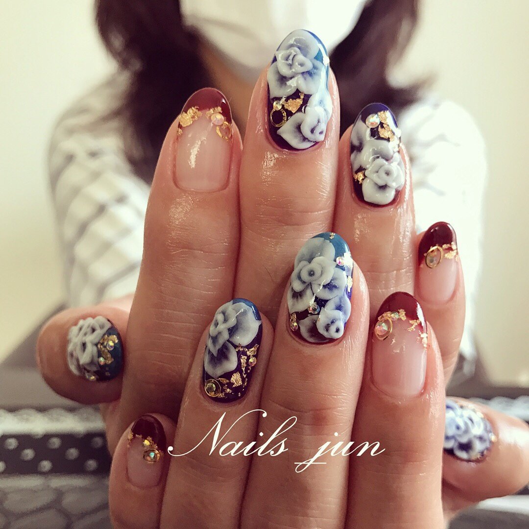 オールシーズン お正月 成人式 浴衣 ハンド Nails Junのネイルデザイン No ネイルブック