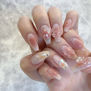 #コーラルピンク #チークネイル
#ワンホンネイル #手が綺麗に見えるネイル #オールシーズン #ライブ #女子会 #ハンド #蝶々 #グラデーション #チーク #リボン #ワンホン #ロング #コフィン #ホワイト #ピンク #オレンジ #ジェルネイル #お客様 #yun #ネイルブック