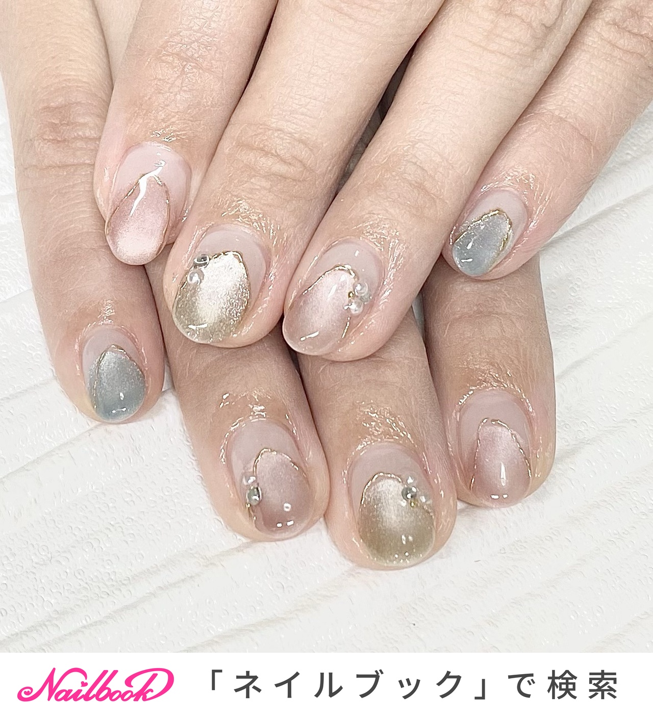送料無料【Order No.22】ニュアンスネイル ダークブラウン 大人ネイル 
