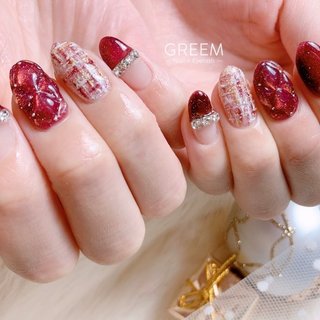 人気順｜キルティング/ワインレッドのネイルデザイン｜ネイルブック