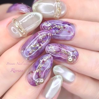 在庫処分セール！】ジェルネイルシール ブルー ベージュ