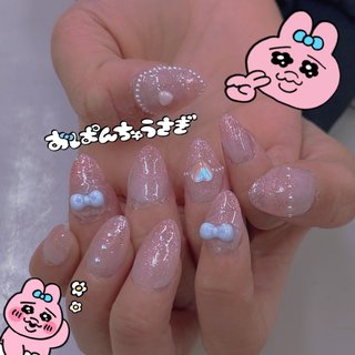 リボン/#おぱんちゅうさぎのネイルデザイン｜ネイルブック