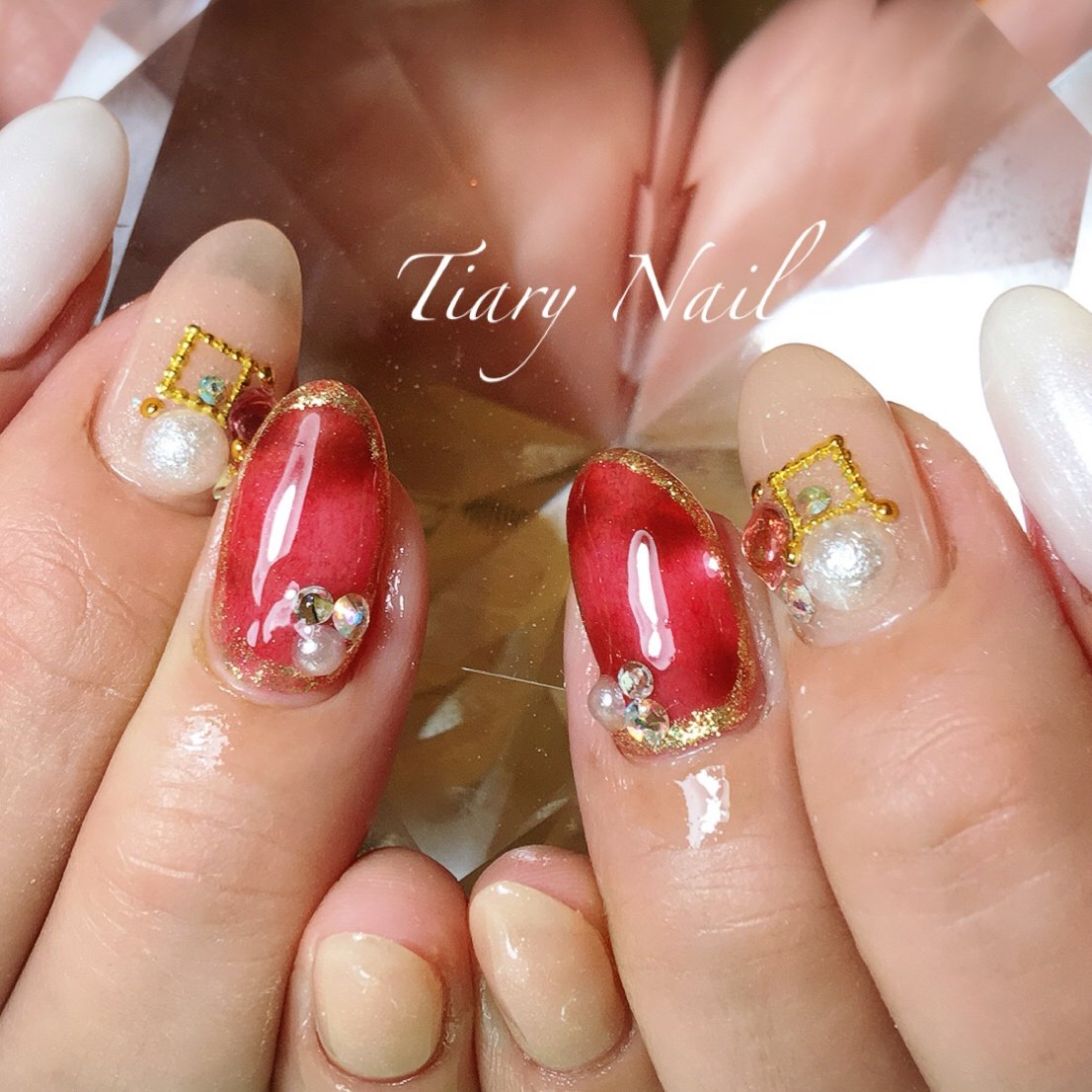 秋 バレンタイン ハロウィン クリスマス ハンド Tiarynail ティアリーネイルのネイルデザイン No ネイルブック