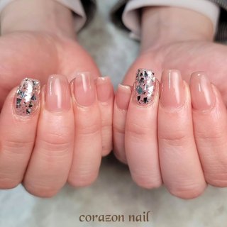 お客様ネイル💅 
☆ワンポイントネイル☆

90分コース

#ワンポイントネイル
#スキンカラーネイル #シンプルネイル
#スクエアネイル
#オフィスネイル
#プライベートネイルサロン #corazonnail105 
#武蔵浦和ネイルサロン
#やり放題ネイル #持ち込み画像 

LINE➡️https://lin.ee/gSwuoo8 #手が綺麗に見えるネイル #オールシーズン #オフィス #デート #ハンド #シンプル #ホログラム #ラメ #シアー #ミディアム #スクエア #ベージュ #シルバー #ジェルネイル #お客様 #武蔵浦和　corazon nail #ネイルブック
