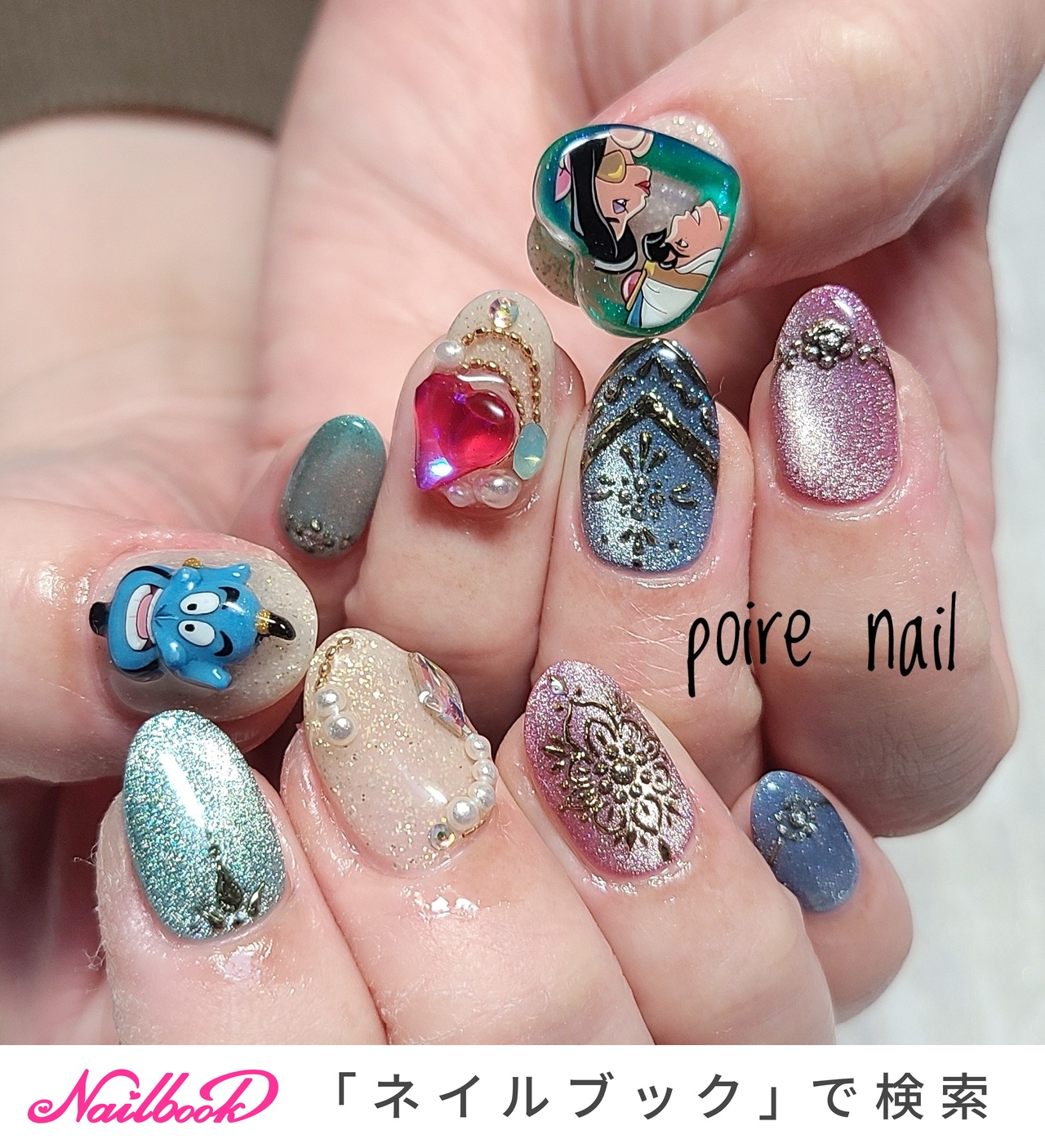 ネイルチップ アラジン風ネイル No.60 専用ページ ハンドメイドネイルチップ アラジン風ネイル｜Yahoo!フリマ（旧