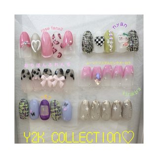 #春ネイル #y2k #大人可愛いネイル 
皆さまのご来店お待ちしております◡̈

insta @private.nailsalon #春 #入学式 #旅行 #女子会 #ハンド #ワンカラー #リボン #レオパード #キラキラ #韓国 #ミディアム #スクエア #わにちゃん #ネイルブック